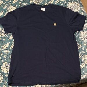 Brooks Brothers Dark Blue Tee with Gold Logo